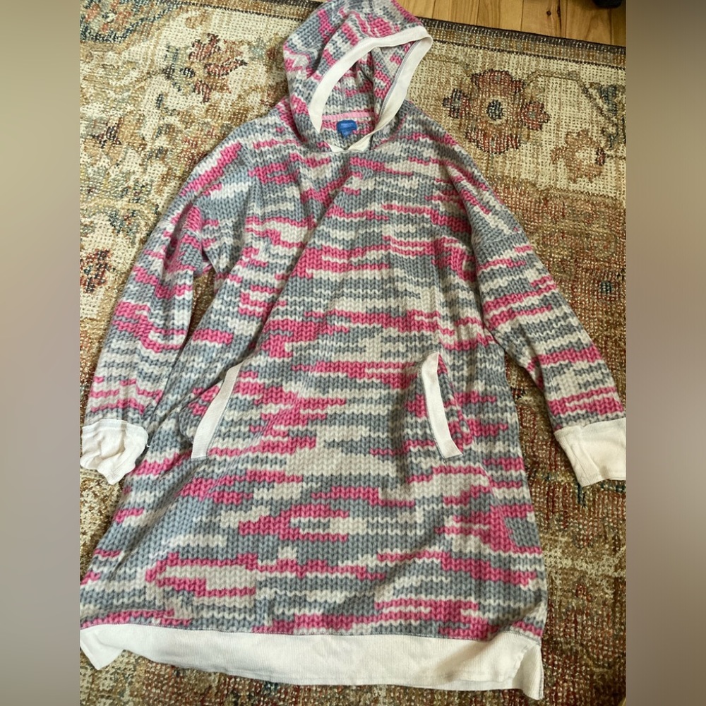 Simply Vera Wang Soft Flannel Hoodie Jammies